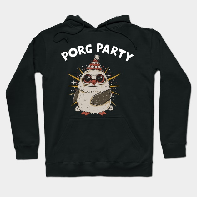 Porg Party Hoodie by InspiredByTheMagic